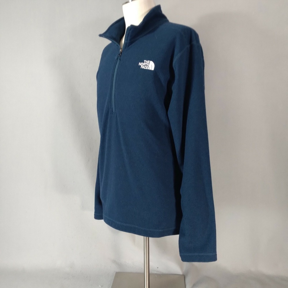 The North Face sweater pullover 1/4 zip men's XL extra‎ large Blue fleece - Picture 5 of 12